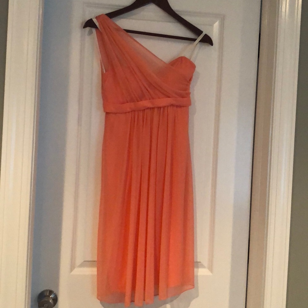 David's Bridal Knee length Bridesmaid F15607 Dress